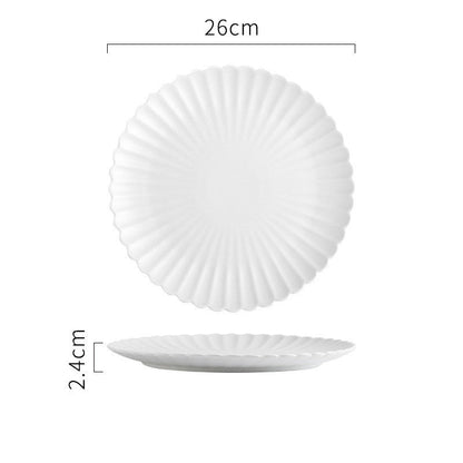 Creative Simple Solid-color Ceramic Cake Plate