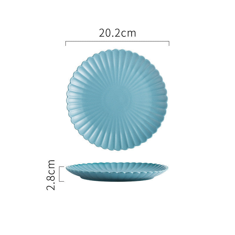 Creative Simple Solid-color Ceramic Cake Plate