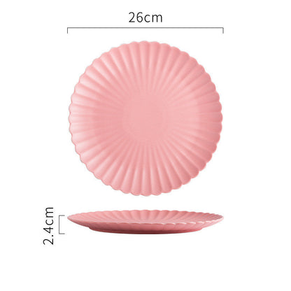 Creative Simple Solid-color Ceramic Cake Plate