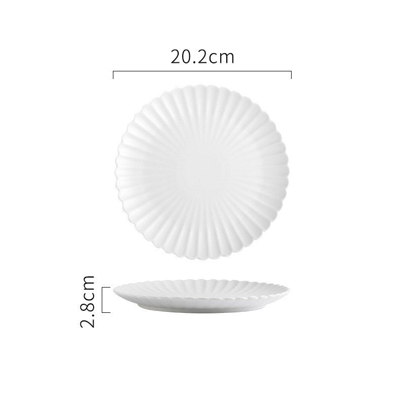 Creative Simple Solid-color Ceramic Cake Plate