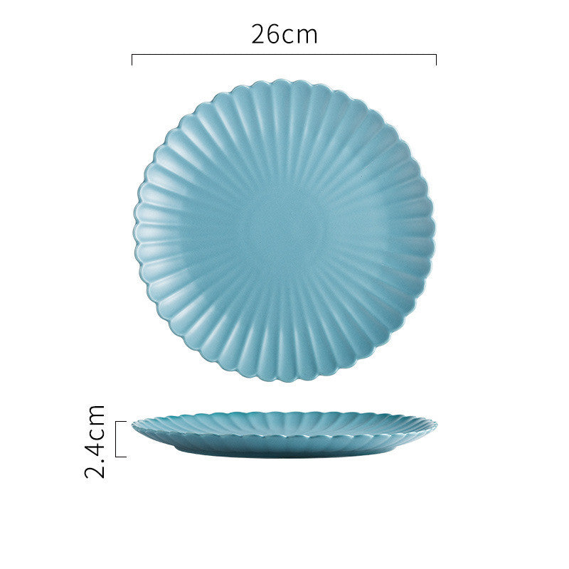 Creative Simple Solid-color Ceramic Cake Plate